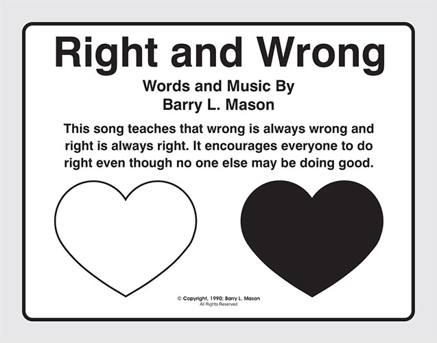 Right and Wrong by Barry L. Mason